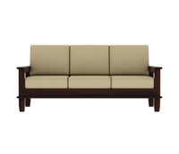 Solid Sheesham Wood 5 Seater Sofa Set with Cushions for Living Room