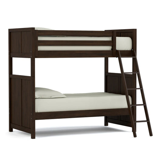 Solid Wood Bunk Bed in Espresso Finish