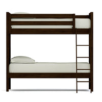 Solid Wood Bunk Bed in Espresso Finish