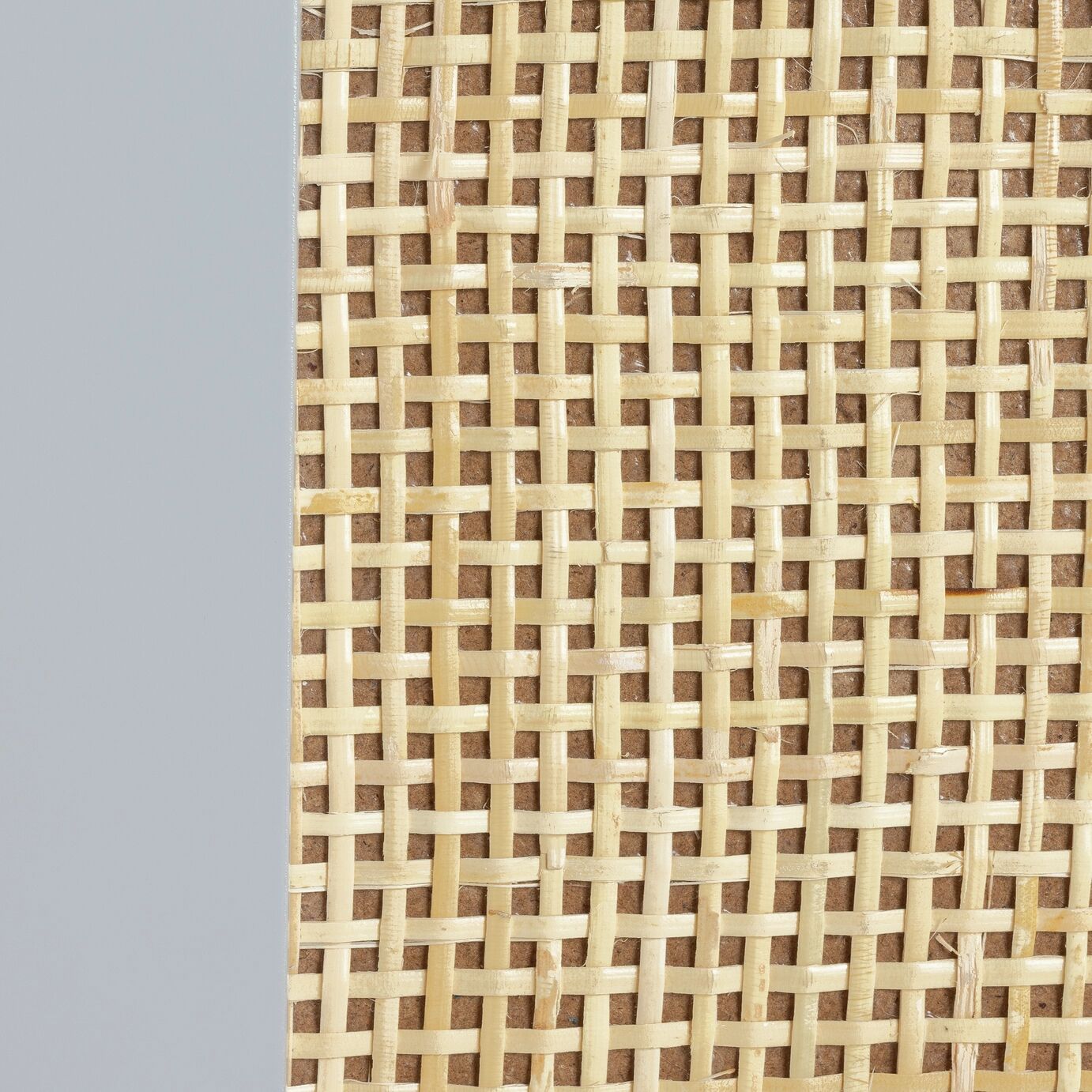 Solid Wood Wardrobe with Drawers in Rattan Design for Bedroom