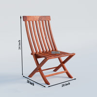 Wooden Patio Folding Chair for Living Room