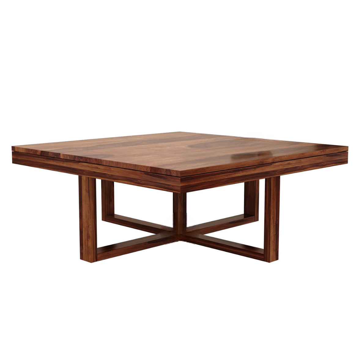 Solid Sheesham Wood  Coffee Table with 4 Stools for Living Room