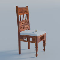 Solid Wood Dining Table 6 Seater with Cushioned Bench