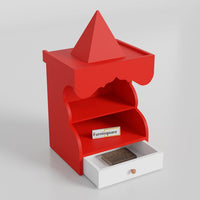 Wooden Pooja Mandir with Drawer Storage for Home