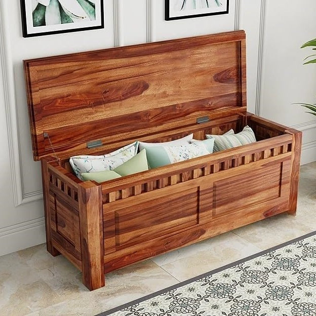 Solid Wood Trunk Box for Home