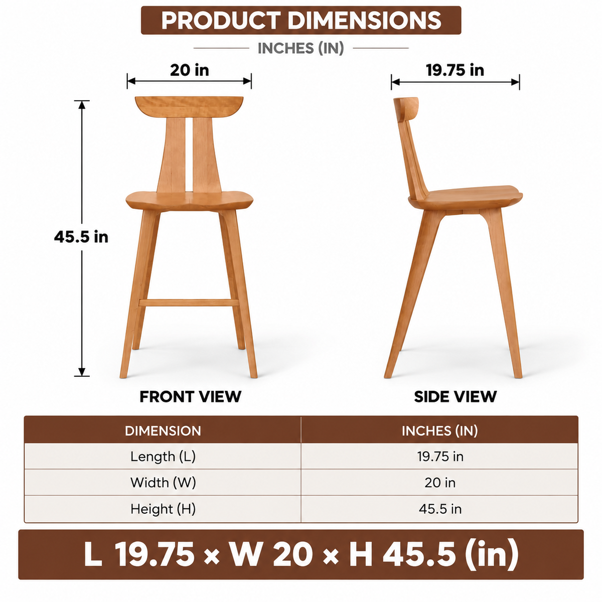 Wooden Bar Stool for Bar Furniture