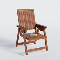 Wooden Patio Chair Set of 2 for Outdoor Space