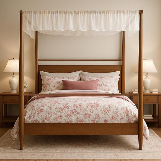 Solid Wood Poster Bed for Bedroom