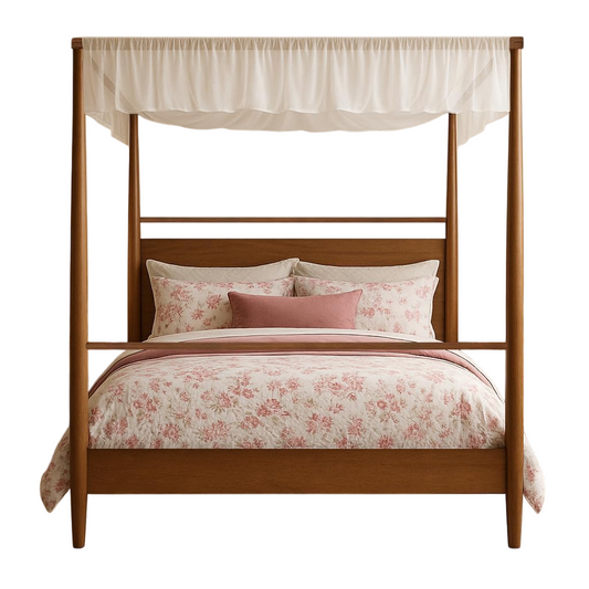 Solid Wood Poster Bed for Bedroom