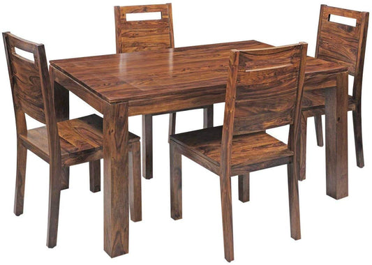 Sheesham Wood Dining Table 4 Seater with Chair for Dining Room