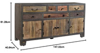 Solid Wood Sideboard Cabinet for Living Room