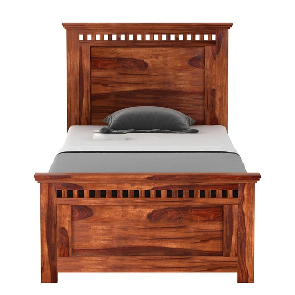 Wooden Single Size Bed without Storage