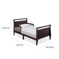 Solid Wood Single Bed without Storage in Walnut Finish