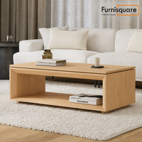 Wooden Coffee Table Set for Living Room
