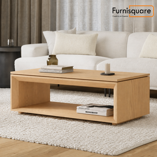 Wooden Coffee Table Set for Living Room