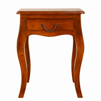 Wooden Bed Side Nightstand End Table with 1 Drawer Storage