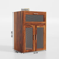 Wooden Storage Cabinet for Battery & Inverter Space