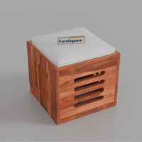 Wooden Coffee Table with Stool for Living Room