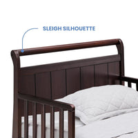 Solid Wood Single Bed without Storage in Walnut Finish