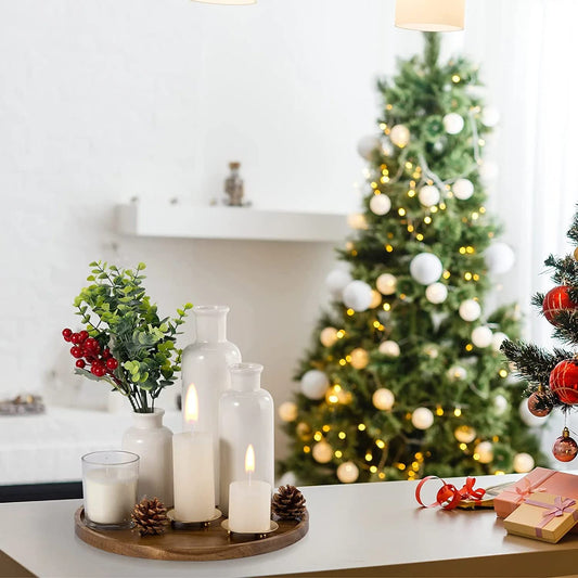 Acacia Wood Round Tray for Kitchen Accessories
