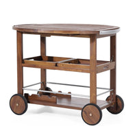 Wooden Rolling Bar Trolley for Bar Furniture
