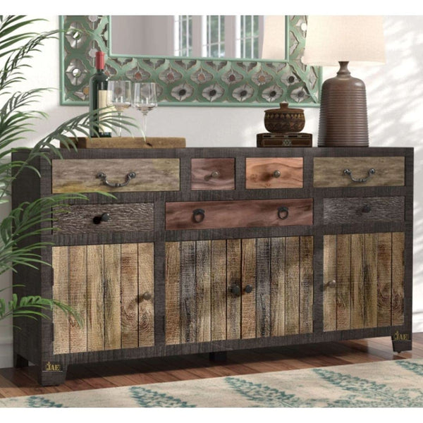 Solid Wood Sideboard Cabinet for Living Room