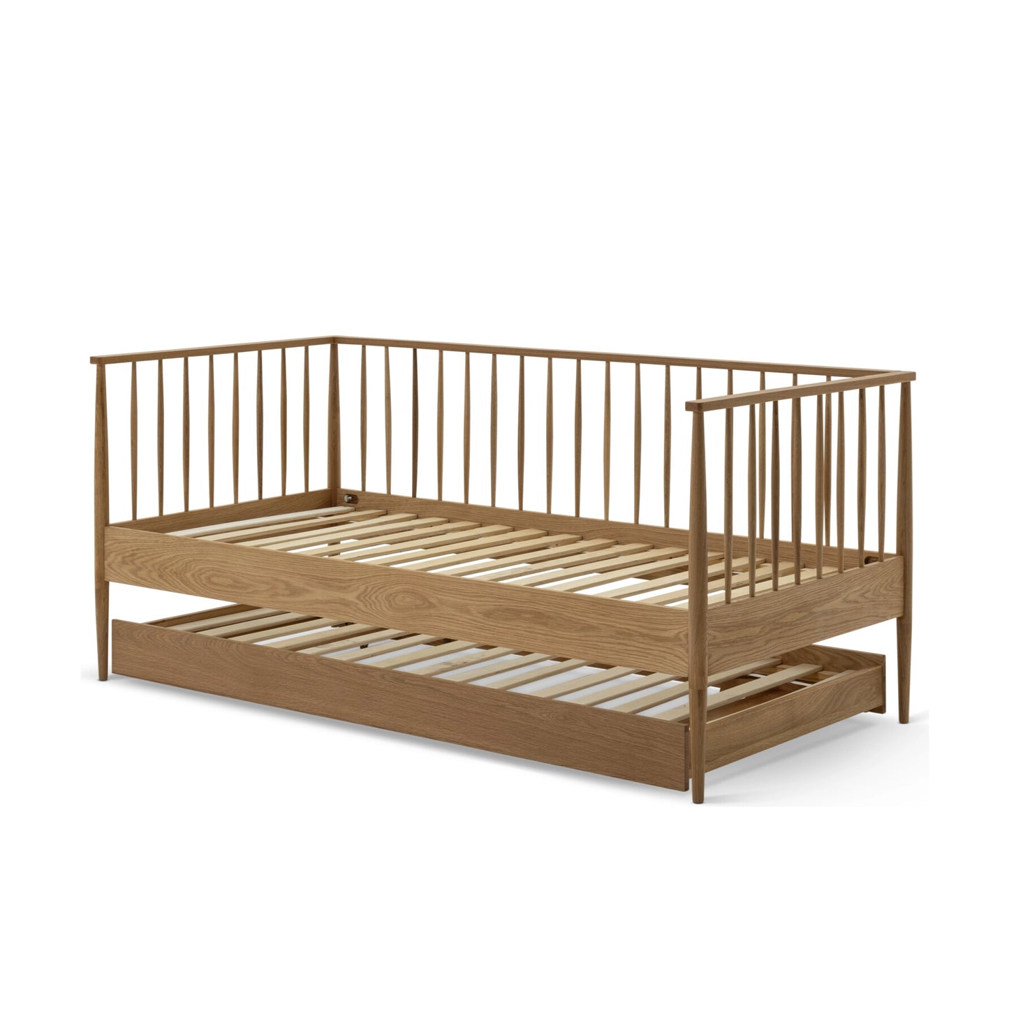 Wooden Pull Out Twin Single Bed for Kid's Bedroom