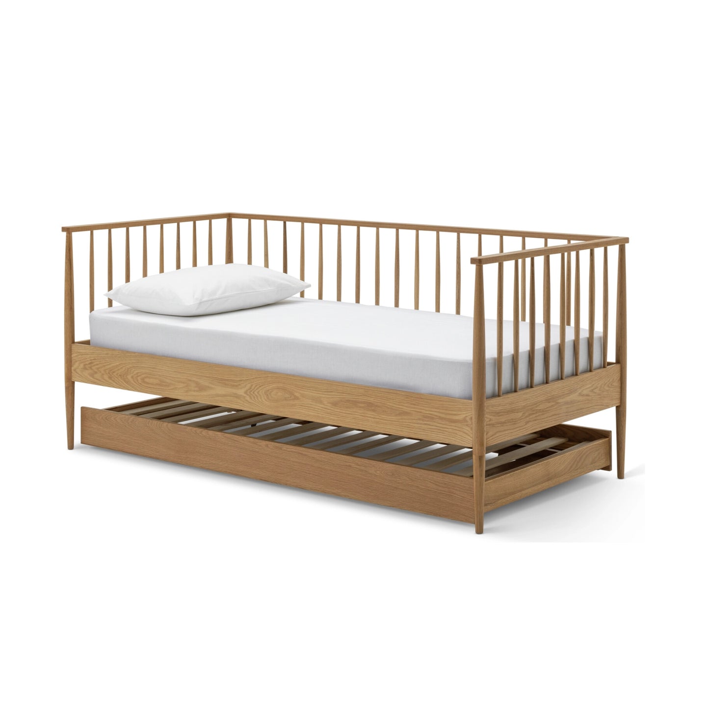 Wooden Pull Out Twin Single Bed for Kid's Bedroom