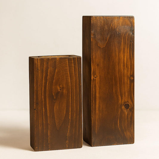 Wooden Decorative Vase Set for Home Décor