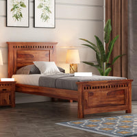 Wooden Single Size Bed without Storage