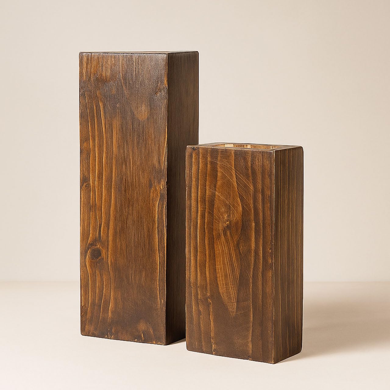 Wooden Decorative Vase Set for Home Décor