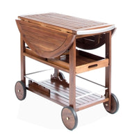 Wooden Rolling Bar Trolley for Bar Furniture