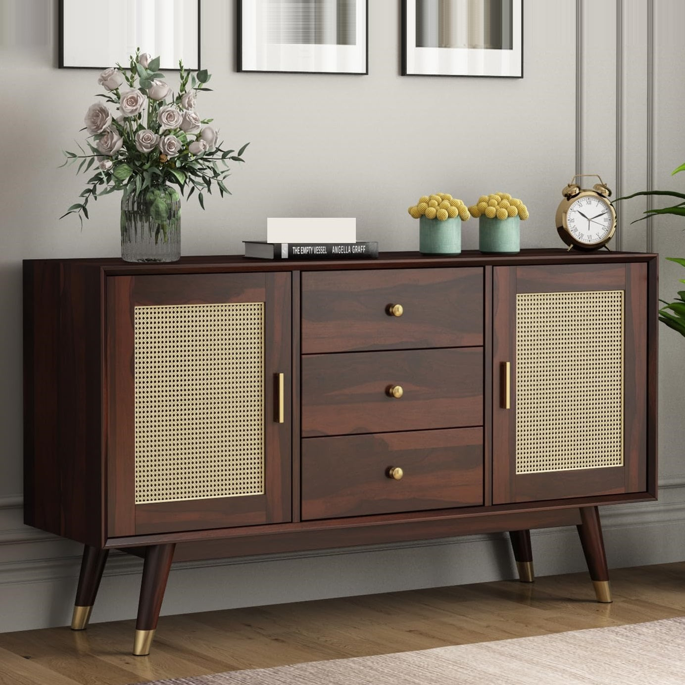 Wooden Sideboard Cabinet for Living Room