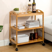 Solid Wood Bar Trolley for Bar Furniture