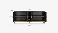 Solid Wood Sideboard Cabinet with Storage for Living Room