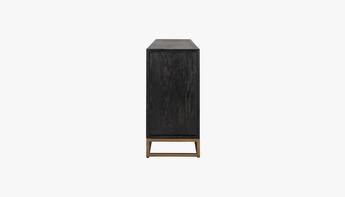 Solid Wood Sideboard Cabinet with Storage for Living Room