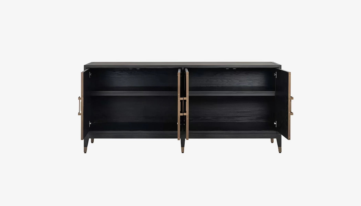 Wooden Sideboard Cabinet with Storage for Living Room