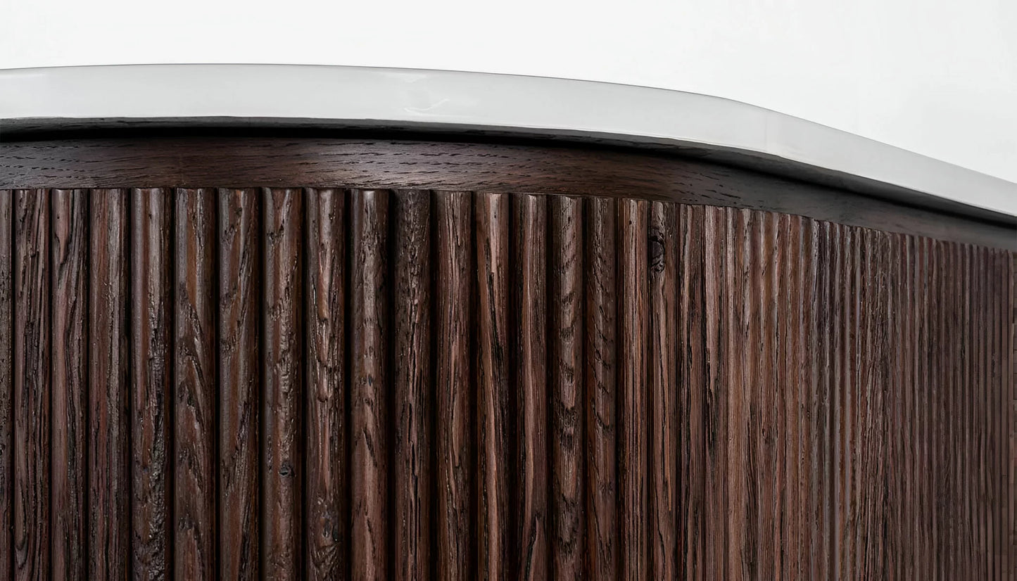 Solid Wood Sideboard Cabinet with Storage for Living Storage