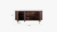 Solid Wood Sideboard Cabinet with Storage for Living Storage