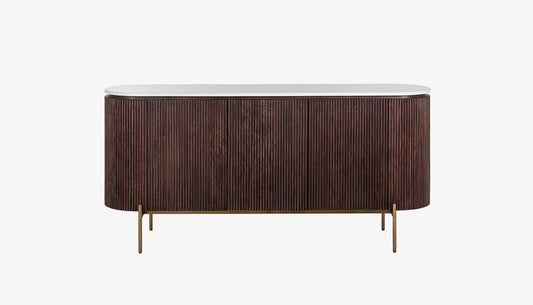 Solid Wood Sideboard Cabinet with Storage for Living Storage