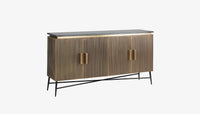 Solid Wood Sideboard Cabinet with Storage for Living Room