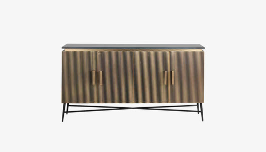 Solid Wood Sideboard Cabinet with Storage for Living Room