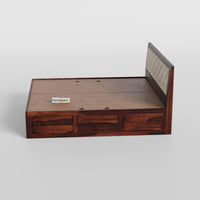 Wooden Queen Size Bed with Storage for Bedroom