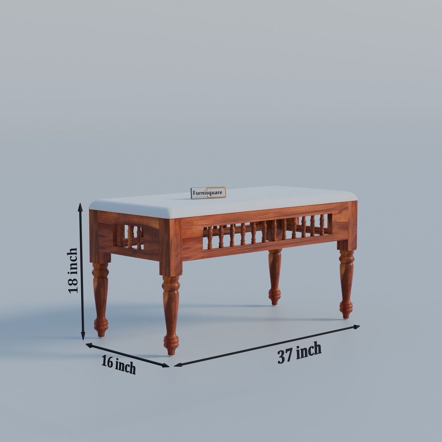 Wooden Dining Table 4 Seater with Cushioned Bench for Dining Room