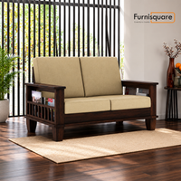 Solid Wood 2 Seater Sofa Set for Living Room