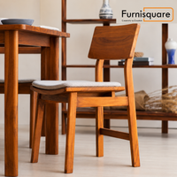 Solid Wood Frame with Cushioned Seat