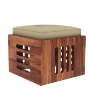 Wooden Coffee Table with 4 Stools