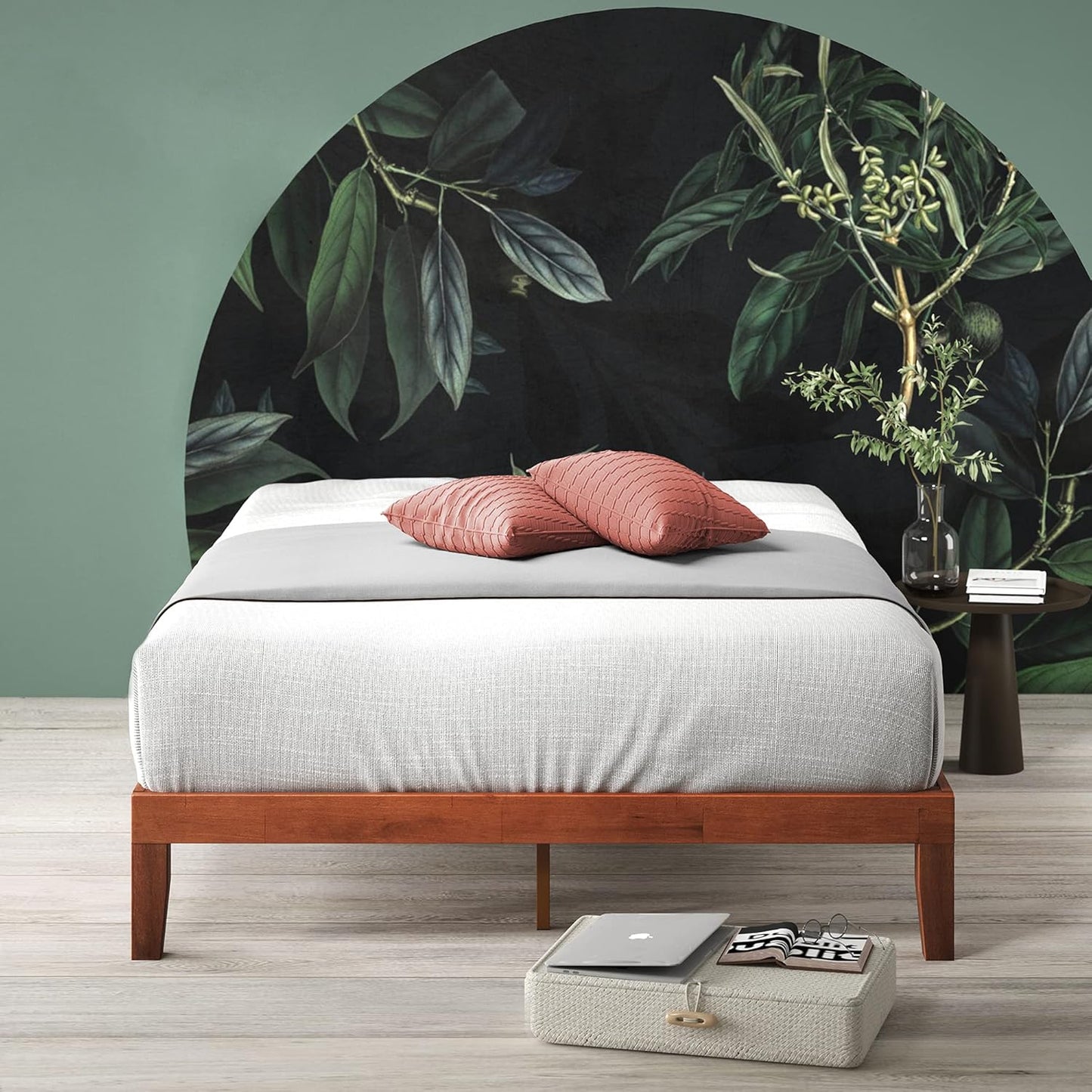 Wooden Diwan Bed with Low-Profile Frame