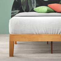 Solid Wood Platform Bed with Low-Profile Frame