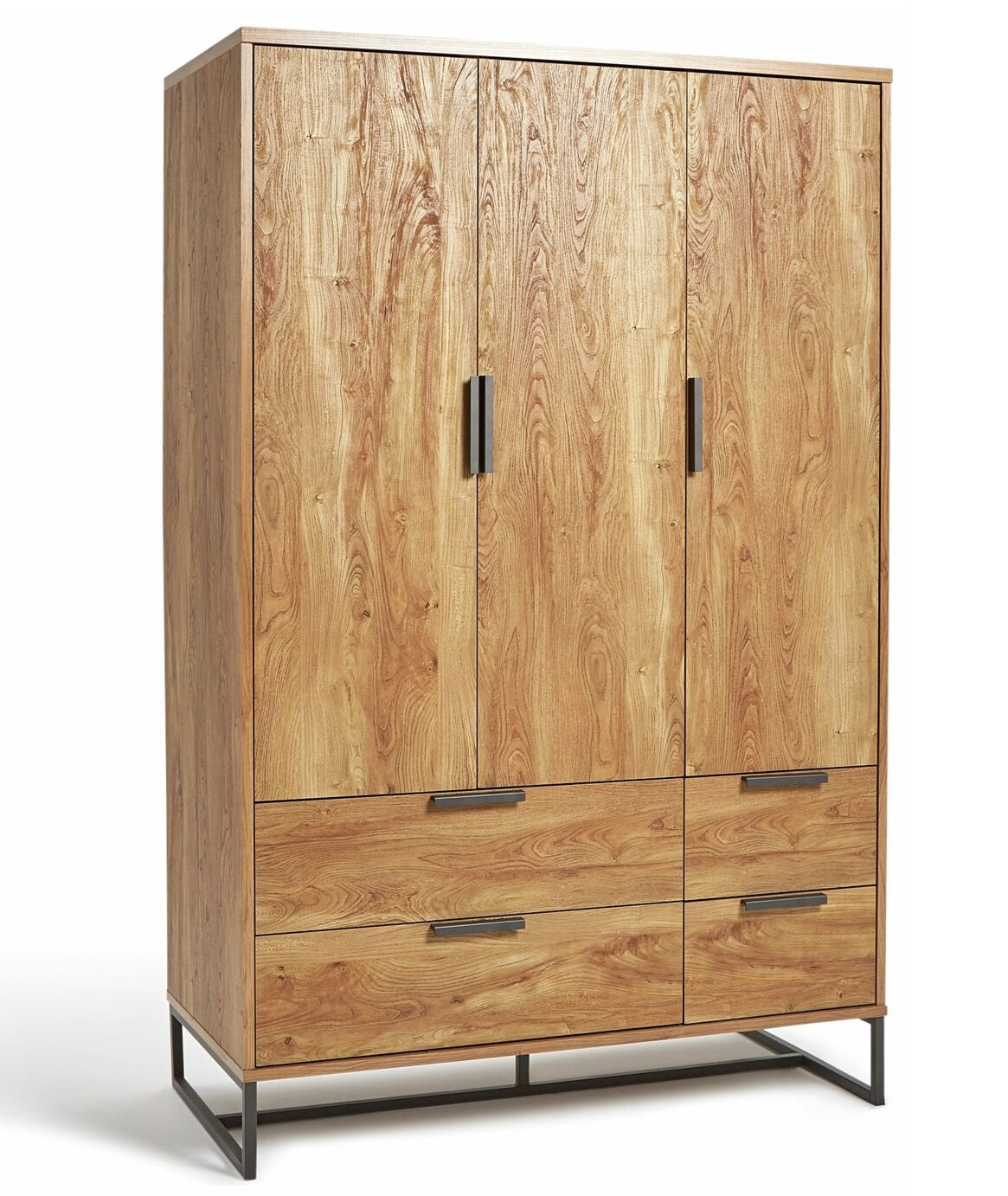 Wooden Wardrobe with Drawer Storage for Bedroom
